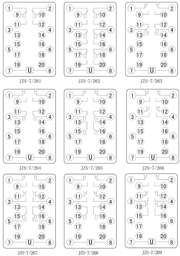 JZS-7/269內(nèi)部接線(xiàn)圖