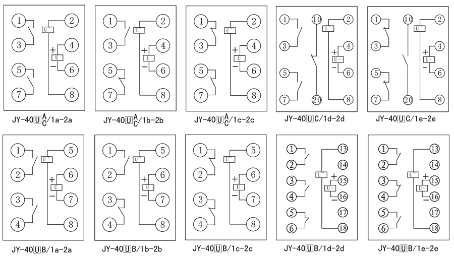 JY-40UB/1D內(nèi)部接線圖
